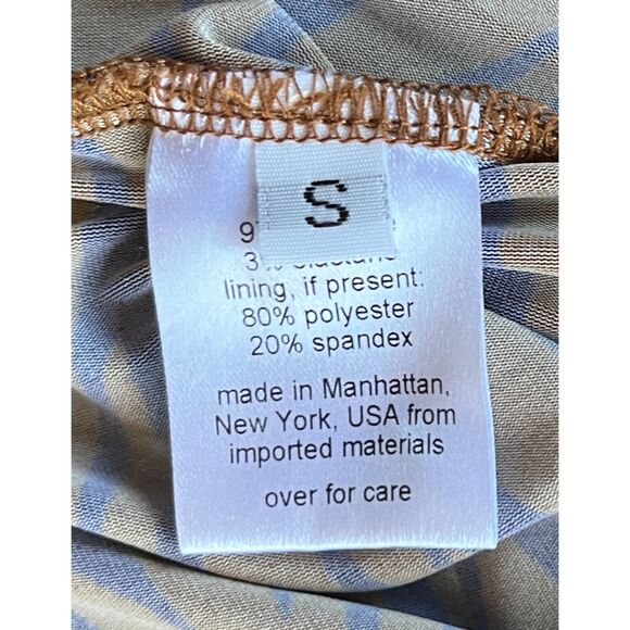 Rachel Comey Brown Blue Zebra Blouse Top Shirt Women's Size Small - Picture 5 of 9